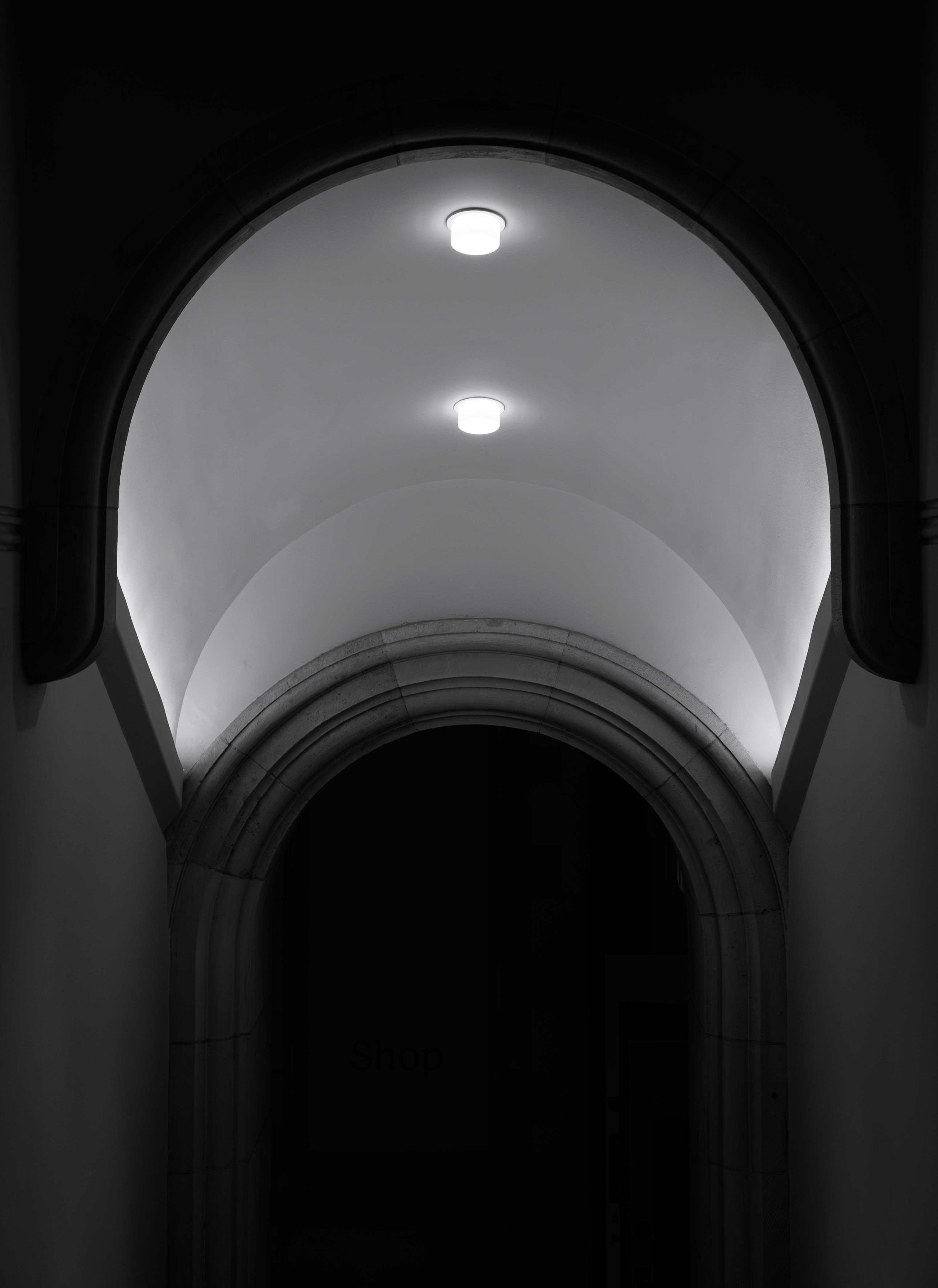 National Portrait Gallery arched stairs, London