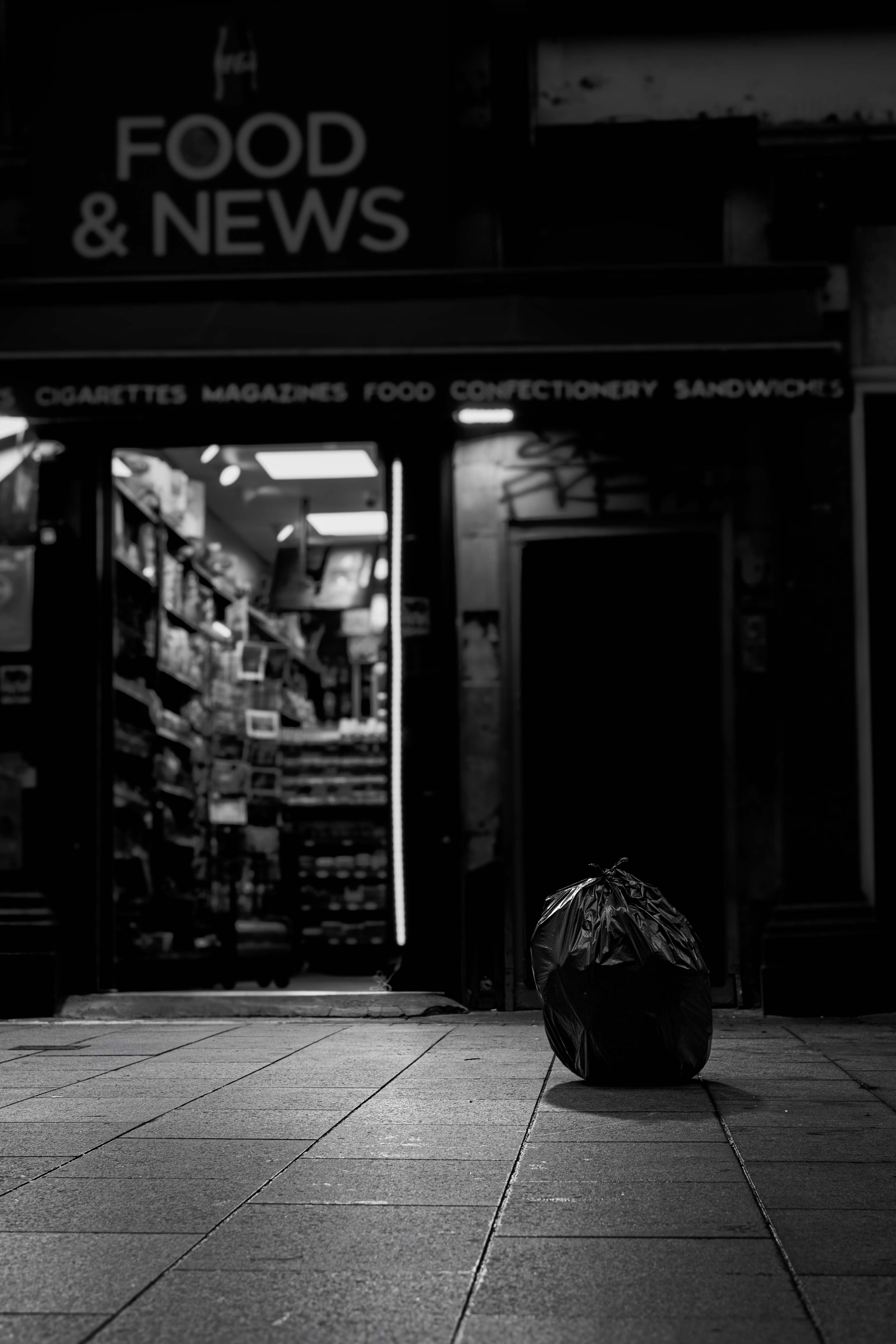bin bag in Central London